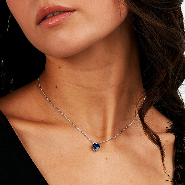 Romantický strieborný náhrdelník Srdce Tesori SAIW159