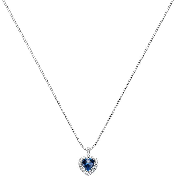 Romantický strieborný náhrdelník Tesori SAVB03 (retiazka, prívesok)
