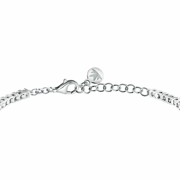 Blyštivý tenisový náramek s modrými zirkony Tesori SAIW268