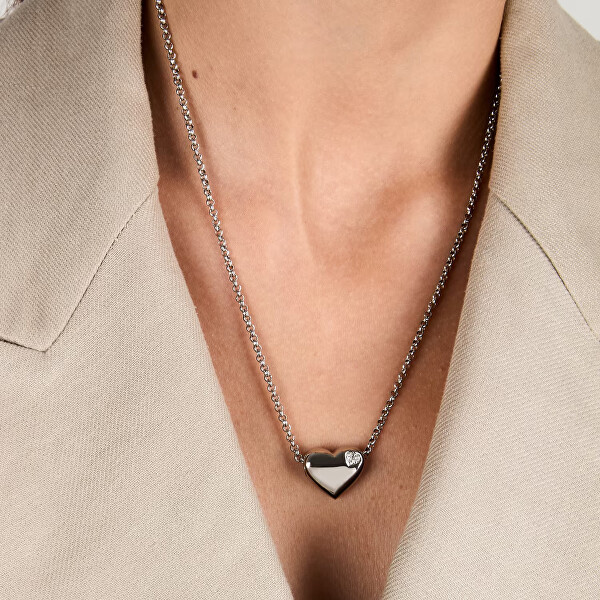 Slušivý ocelový náhrdelník Drops SCZ1415