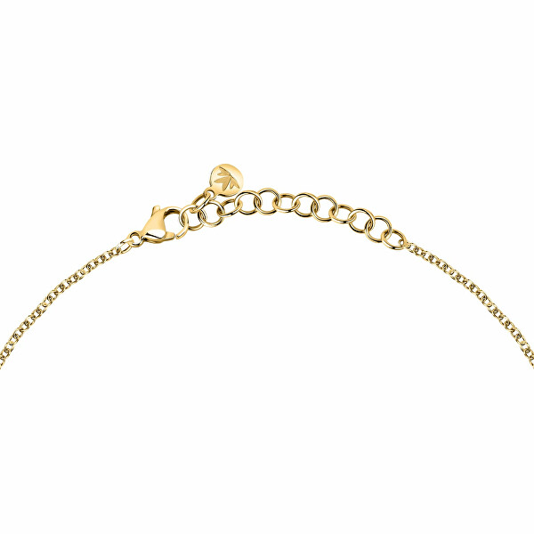 Schicke vergoldete Halskette mit Kristallen Torchon SAWZ02