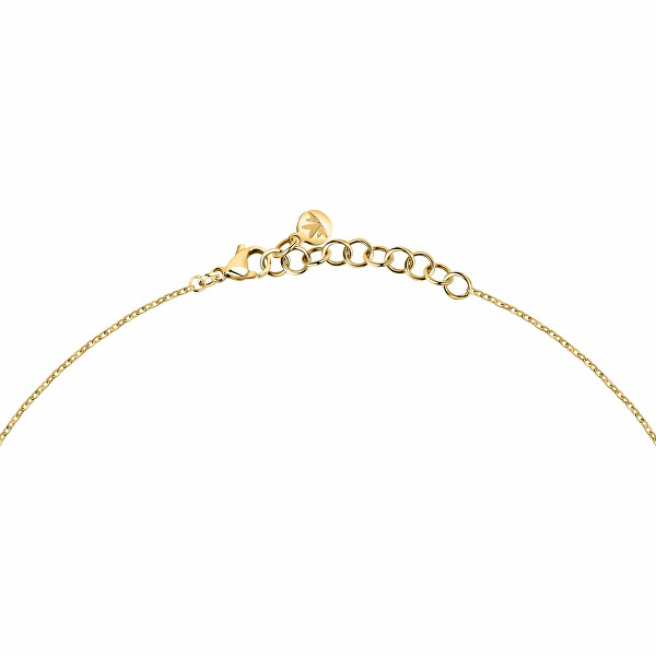 Schicke vergoldete Halskette Trilliant SAWY09