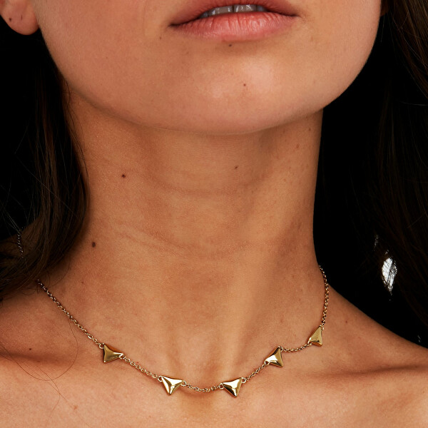 Elegante collana placcata in oro Trilliant SAWY09