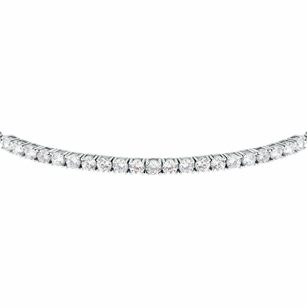 Bracciale elegante in argento con zirconi Tesori SAIW140