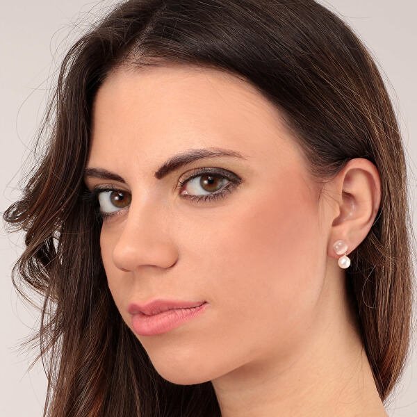 Ohrringe aus Bronze Gemma perla SATC07