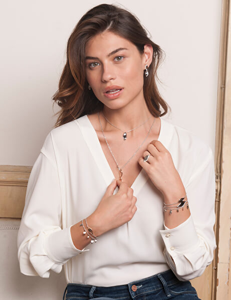 Stříbrný náhrdelník Foglia SAKH31