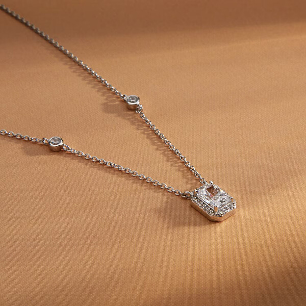 Stříbrný náhrdelník s čirými zirkony Tesori SAIW316