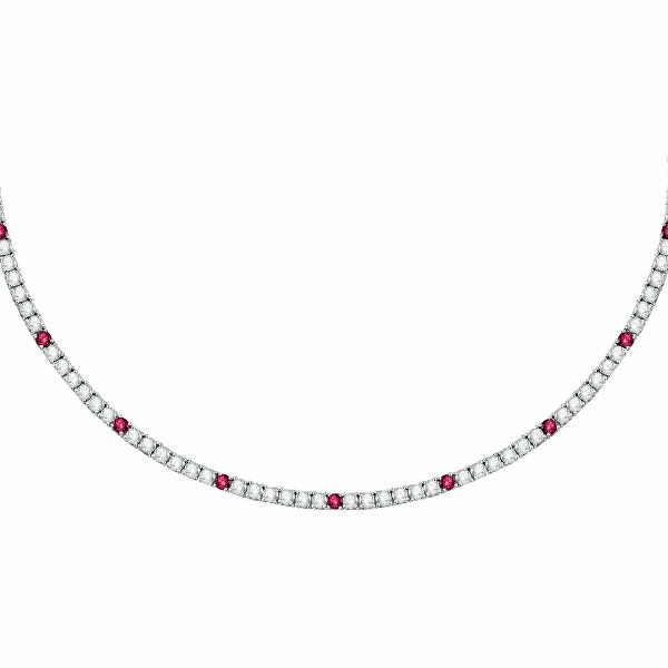 Collana tennis in argento con zirconi Tesori SAIW242