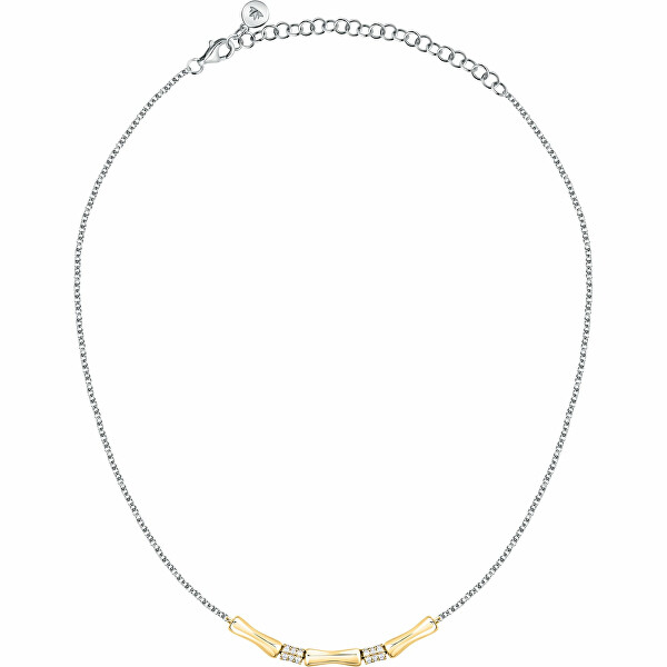 Stylový náhrdelník z recyklovaného stříbra Essenza SAWA16
