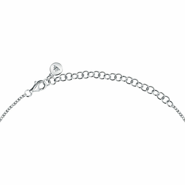 Stilvolle Halskette aus recyceltem Silber Essenza SAWA16