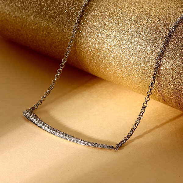 Třpytivý dámský náhrdelník z oceli Design SAYP03