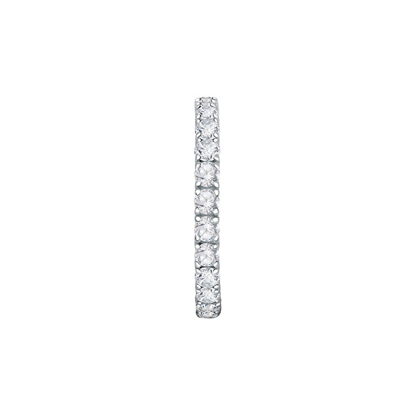 Třpytivý stříbrný prsten se zirkony Scintille SAQF161