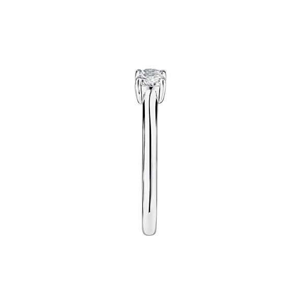 Csillogó ezüst gyűrű cirkónium kövekkel Tesori SAIW1220