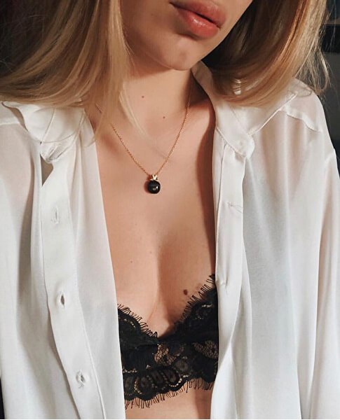 Zlacený náhrdelník Gemma SAKK101 (řetízek, přívěsek)