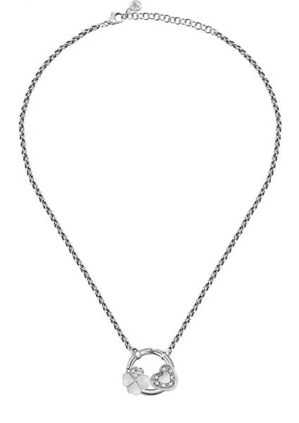 Elegantní ocelový náhrdelník pro štěstí Drops SCZ1179