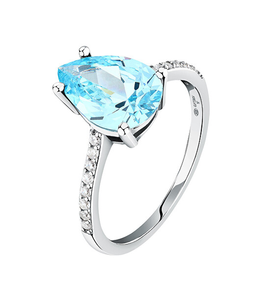 Nadčasový stříbrný prsten se zirkony Tesori SAIW2050
