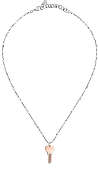 Hravý bicolor náhrdelník Kľúč Mascotte SAVL07