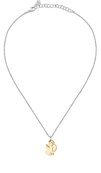Einzigartige zweifarbige Halskette Angel Mascotte SAVL06