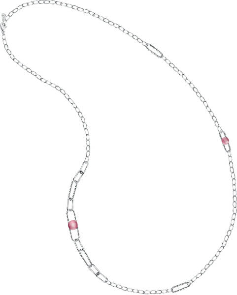 Krásny dlhý oceľový náhrdelník 1930 SATP10