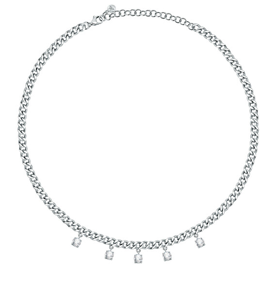 Luxusný oceľový náhrdelník s kryštálmi Poetica SAUZ05