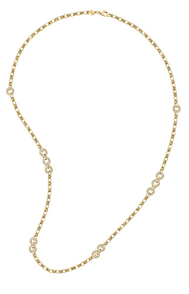 Colier luxos placat cu aur, cu cristale Bagliori SAVO02