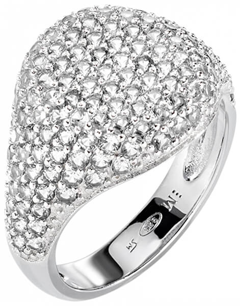 Luxus csillogó ezüst gyűrű Tesori SAIW65