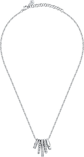 Moderné oceľový náhrdelník Insieme SAKM75 (retiazka, prívesok)