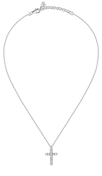 Modern ezüst nyaklánc kereszttel Medium Crosses Tesori SAIW117