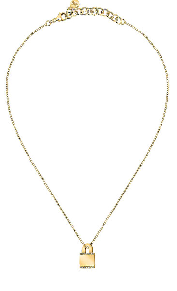 Módní pozlacený náhrdelník s krystaly Mascotte SAVL04