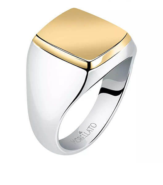 Nadčasový oceľový bicolor prsteň Motown SALS622