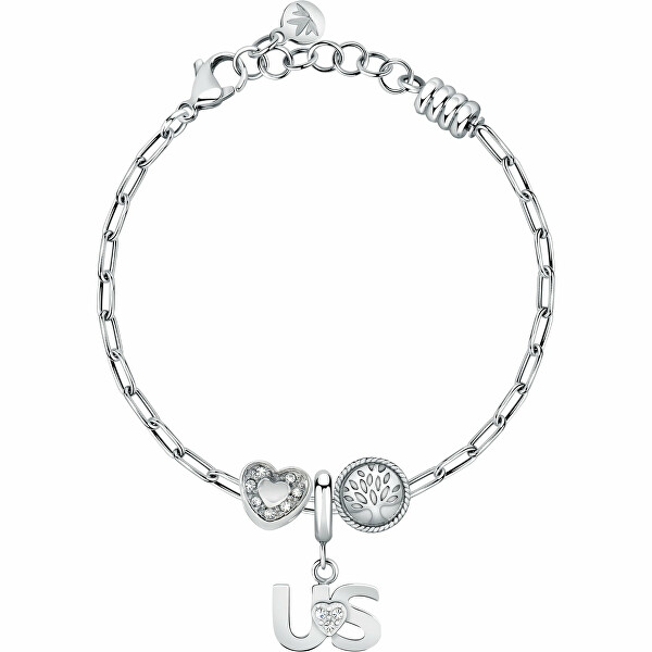 Bracciale romantico in acciaio Drops SCZ1320