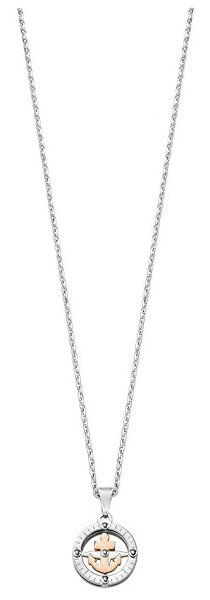 Ocelový bicolor náhrdelník Versilia SAHB01 (řetízek, přívěsek)