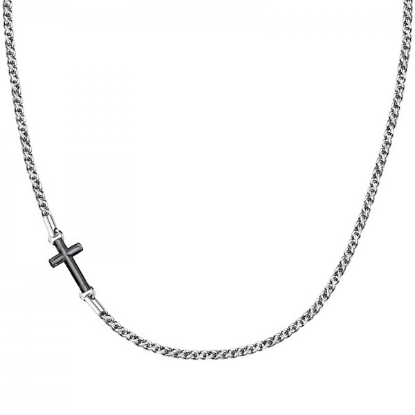 Collana in acciaio con croce Cross SKR61