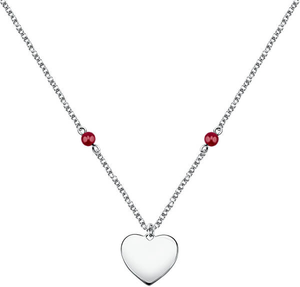 Ocelový náhrdelník Srdce Valentina SATQ10