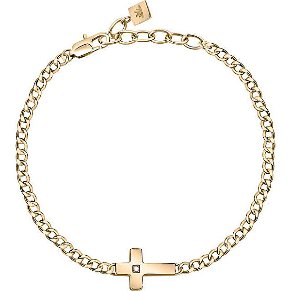 Gelbvergoldetes Armband Kreuz Crosses SKR63