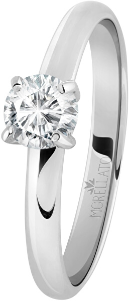 Ocelový prsten s krystalem Love Rings SNA42