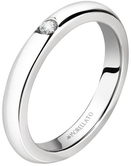 Oceľový prsteň s kryštálom Love Rings SNA46