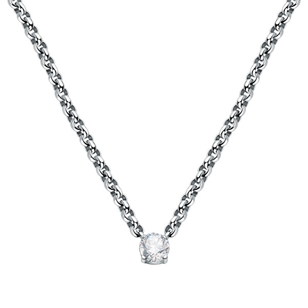Originální ocelový náhrdelník s krystalem Poetica SAUZ31