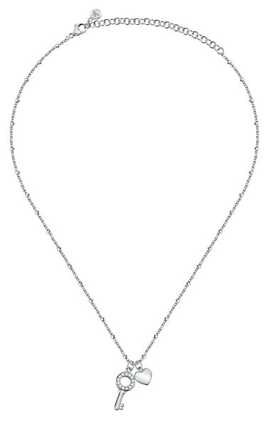 Originálne oceľový náhrdelník s príveskami passion SAUN07