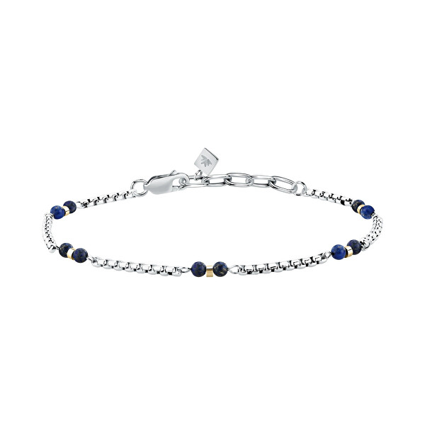 Pánsky bicolor náramok s korálkami lapis lazuli Terra S1755
