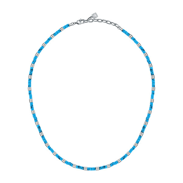 Pánský náhrdelník s korálky Pietre S1730