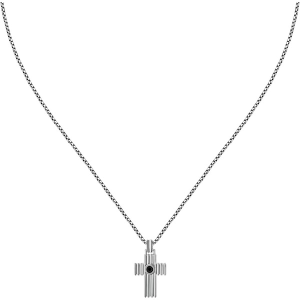Pánský ocelový náhrdelník Kříž Urban SABH28