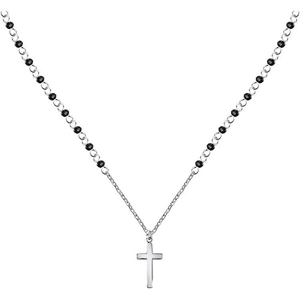 Pánsky oceľový náhrdelník s krížikom Cross SKR66