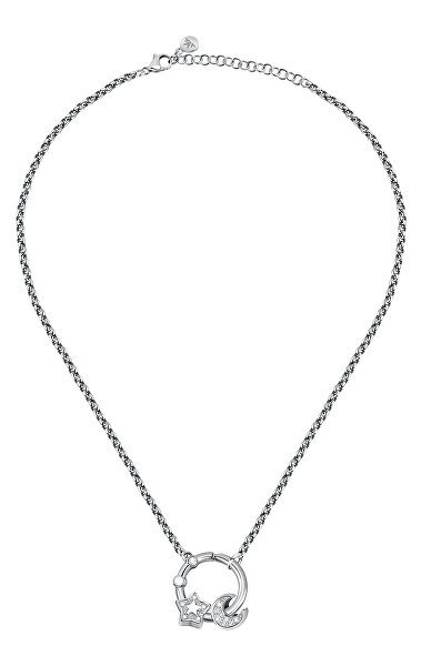 Eine bezaubernde Halskette aus Stahl Drops SCZ1263