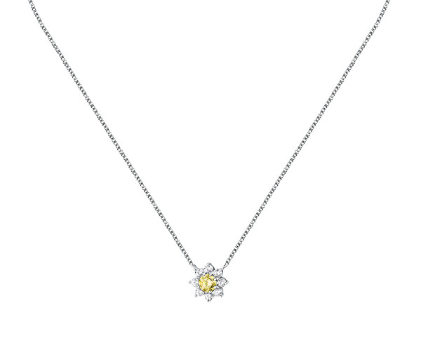Bájos ezüst nyaklánc virággal Tesori SAIW185