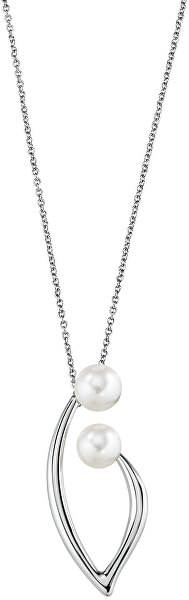 Colier romantic cu perle veritabile Foglia AKH13
