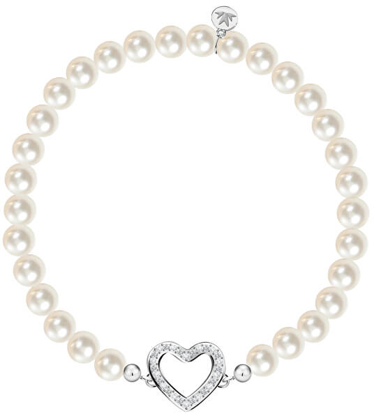 Romantický náramek z pravých perel Srdce Gioia SAER41