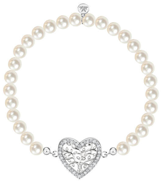 Romantisches Armband aus echten Perlen Baum des Lebens Gioia SAER40