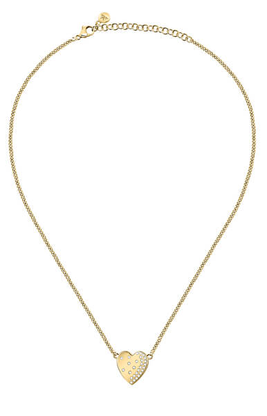 Romantica collana placcata in oro con cristalli Passioni SAUN04
