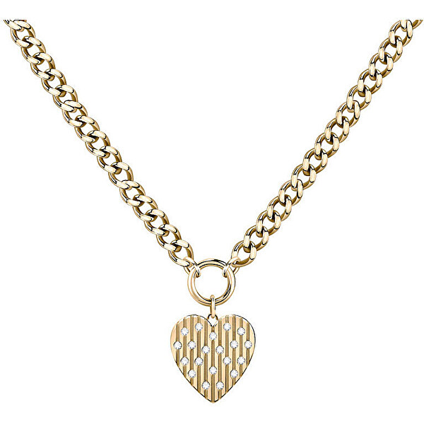 Romantický pozlacený náhrdelník se srdíčkem Incanto SAVA01